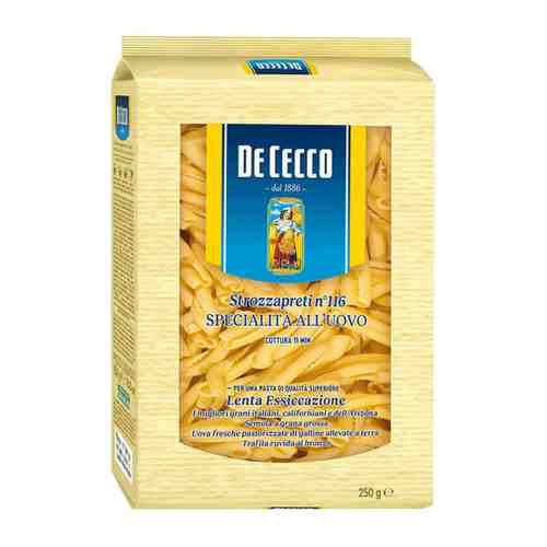 Макаронные изделия De Cecco №116 Строццапрети яичные из твердых сортов пшеницы 250 г арт. 3449282