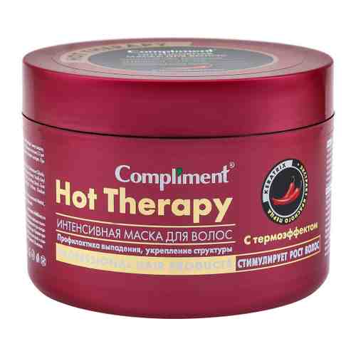 Маска для волос Compliment Hot Therapy Интенсивная профилактика выпадения Укрепление структуры с термоэффектом 500 мл арт. 3437707