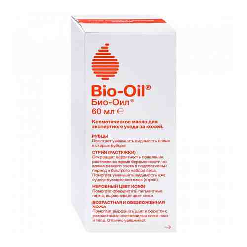Масло для тела Bio-Oil косметическое от шрамов растяжек неровного тона кожи 60 мл арт. 3354378