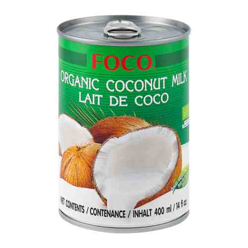 Молоко Foco Organic Кокосовое 10-12% 400 мл арт. 3268663