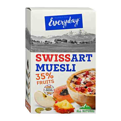 Мюсли Everyday Swiss art muesli с фруктами 300 г арт. 3437148