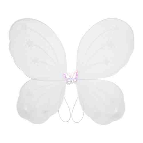 Крылья маскарадные Magic Time бабочки белые 48х38 см арт. 3503435