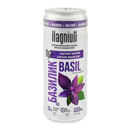 Напиток MagniuM с магнием со вкусом Базилик газированный без сахара 0.33 л арт. 3496215