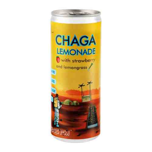 Напиток Ms.Odri Chaga Lemonade с клубникой и лемонграсом газированный 0.2 л арт. 3472046