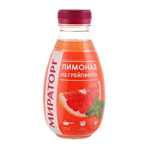 Напиток сокосодержащий Мираторг Лимонад Грейпфрут негазированный 0.37 л арт. 3424470