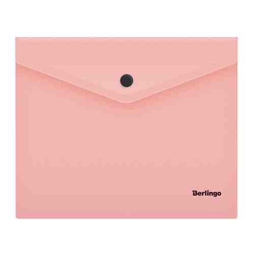 Папка-конверт на кнопке Berlingo Instinct А5+ фламинго арт. 3455412