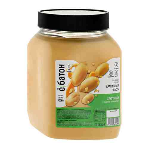 Паста Ёбатон арахисовая хрустящая с сиропом топинамбура 1 кг арт. 3520737