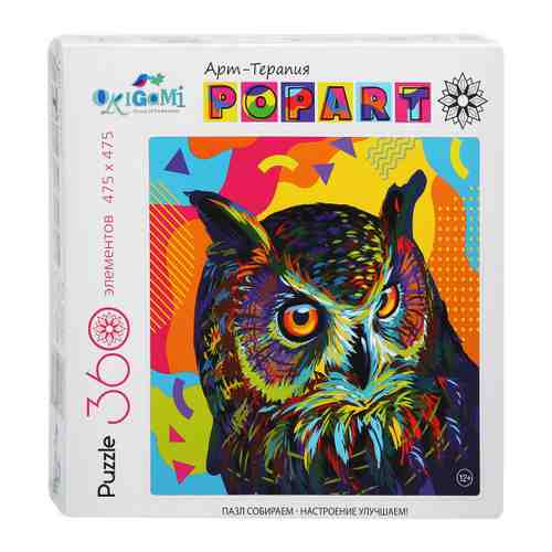 Пазл Origami Поп-арт Сова (360 элементов) арт. 3452365
