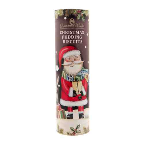 Печенье Grandma Wild's Рождественское пудинговое Санта-Клаус в подарочной тубе 200 г арт. 3497712