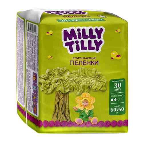 Пеленки Milly Tilly одноразовые детские Normal 60x60 см (30 штук) арт. 3458899