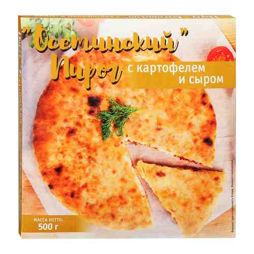 Пирог Осетинский с картофелем и сыром замороженный 500 г арт. 3472846