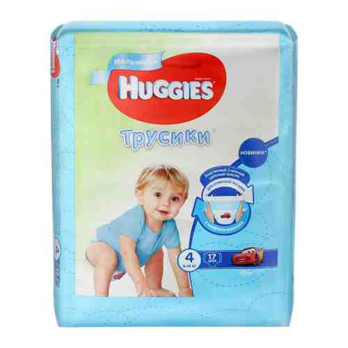 Подгузники-трусики Huggies для мальчиков 4 (9-14 кг, 17 штук) арт. 3369309