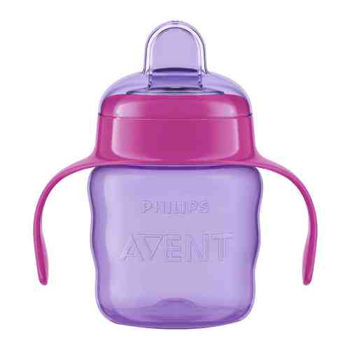 Поильник детский Philips Avent Comfort с носиком и ручками от 6 месяцев фиолетовая 200 мл арт. 3502829