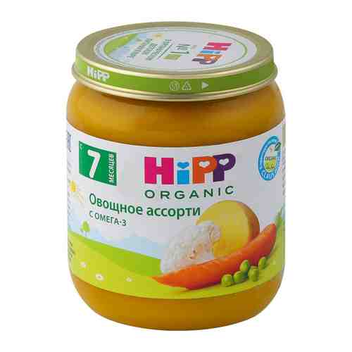 Пюре HiPP Органическое овощное ассорти с 7 месяцев 125 г арт. 3347943