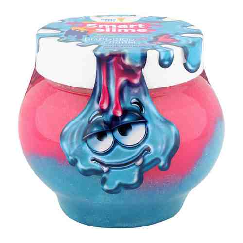 Слайм Genio Kids-Art Мялка-жмялка 2в1 розовый с голубым арт. 3412019