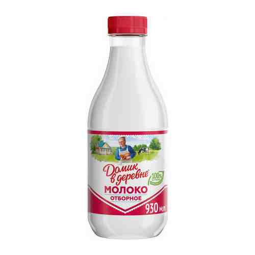 Молоко Домик в деревне отборное цельное пастеризованное 3.5-4.5% 930 мл арт. 3056427
