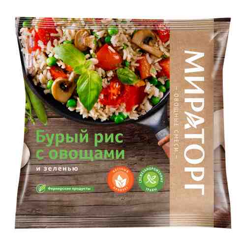 Смесь овощная Мираторг Бурый рис с овощами и зеленью замороженная 400 г арт. 3366256