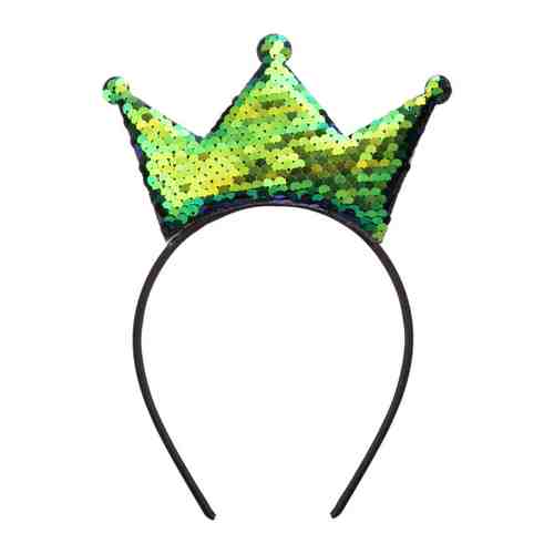 Ободок карнавальный Magic Time Зеленая корона арт. 3386240