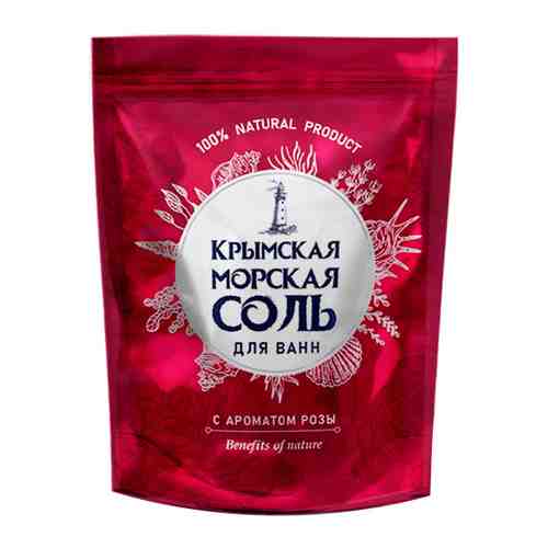 Соль для ванн Крымская морская соль Роза 1.1 кг арт. 3423105