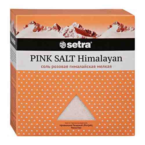 Соль Setra пищевая Гималайская розовая мелкая 500 г арт. 3379032
