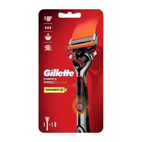 Станок для бритья Gillette Fusion ProGlide Power 5 с элементом питания 1 сменная кассета арт. 3372145
