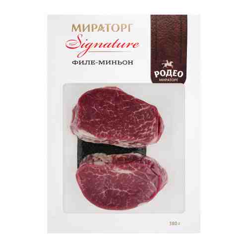Стейк из мраморной говядины Мираторг Signature Филе-миньон охлажденный в вакуумной упаковке 380 г арт. 3394509