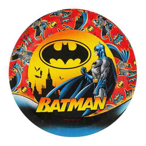 Тарелка одноразовая ND Play Batman бумажная 18 см 6 штук арт. 3430749
