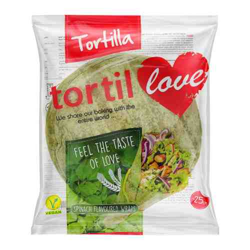 Тортилья Tortillove пшеничная со шпинатом 240 г арт. 3446703