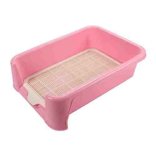 Туалет Triol сетка в комплекте розовый для собак 40x40x15.5 см арт. 3485680