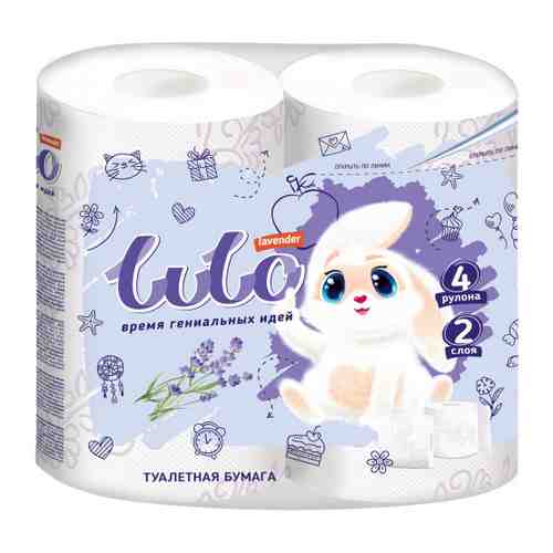 Туалетная бумага LuLo Lavender 2-слойная 4 рулона арт. 3508051
