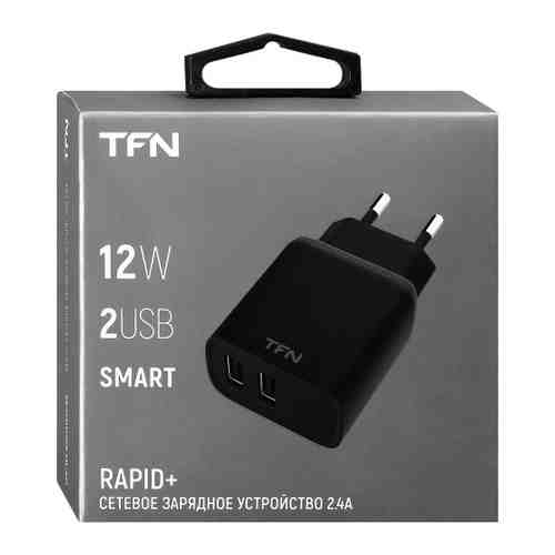 Устройство зарядное TFN 2USB Rapid сетевое 2.4A без кабеля черное арт. 3475121