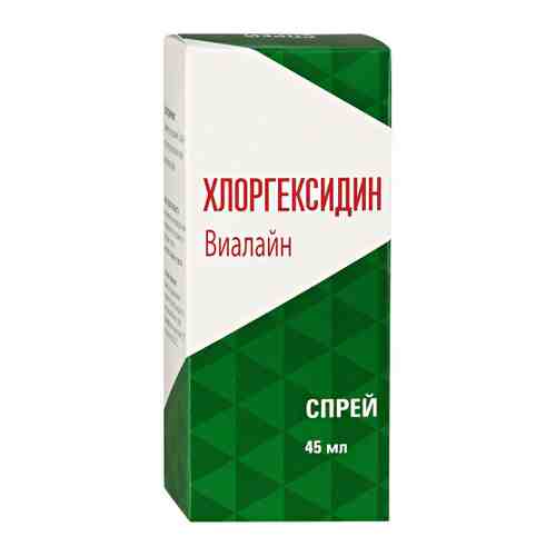Виалайн Хлоргексидин средство для гигиены полости рта спрей 45 мл арт. 3388174
