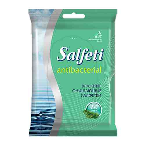 Влажные салфетки Salfeti Antibac антибактериальные 20 штук арт. 3449297