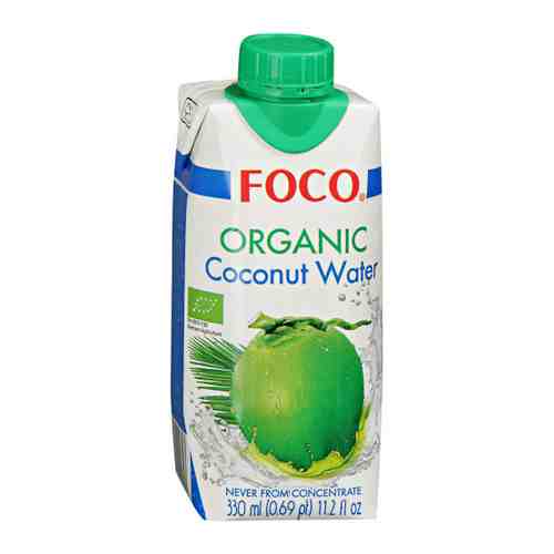 Вода кокосовая Foco органическая негазированная 0.33 л арт. 3297735