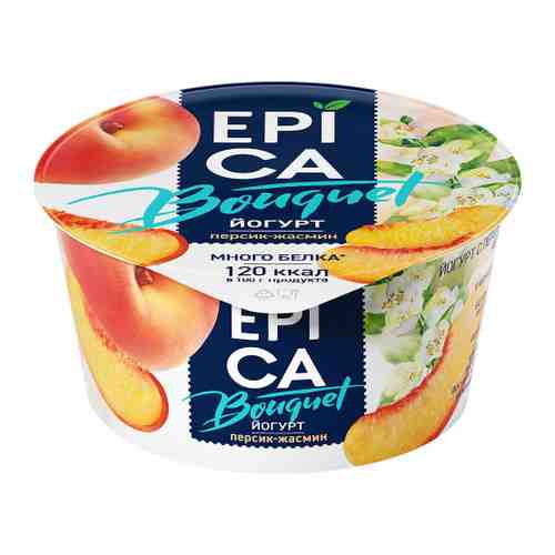 Йогурт Epica Bouquet персик жасмин 4.8% 130 г арт. 3347707