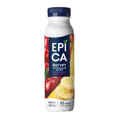 Йогурт EPICA питьевой вишня банан 2.5% 260 г арт. 3448096