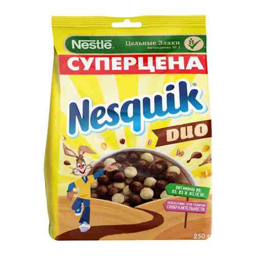 Завтрак готовый Nesquik DUO шарики шоколадные 250 г арт. 3316580