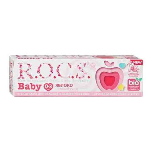 Зубная паста детская R.O.C.S. Baby Нежный уход Яблоко с 0 до 3 года 45 мл арт. 3388078