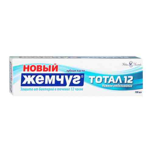 Зубная паста Новый Жемчуг Невская Косметика Тотал 12 осветление эмали 100 мл арт. 3263785