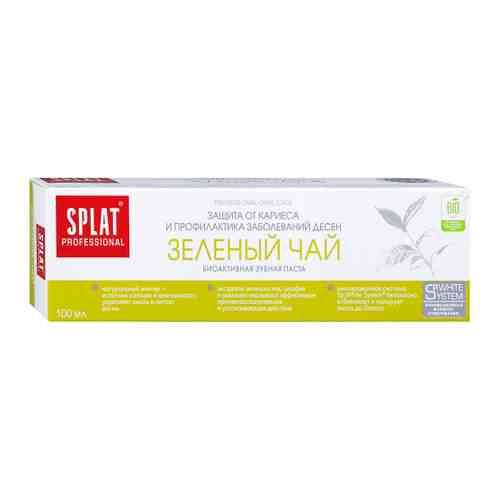 Зубная паста Splat Professional Зеленый чай защита от кариеса 100 мл арт. 3131882