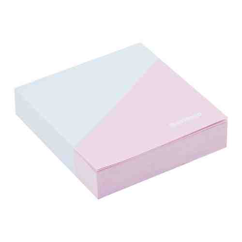 Блок для записей Berlingo Haze декоративный проклеенный розовый/голубой 200 листов 85х85 мм арт. 3512217