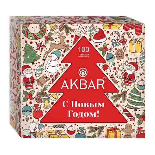 Чай Akbar Классическая серия черный 100 пакетиков по 2 г арт. 3412881