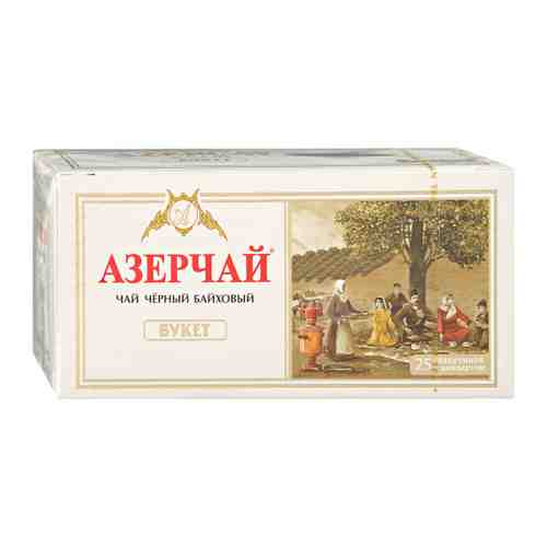Чай Азерчай черный байховый Букет 25 пакетиков по 2 г арт. 3440852