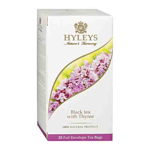 Чай Hyleys Гармония Природы черный листовой с чабрецом 25 пакетиков по 1.5 г арт. 3259971
