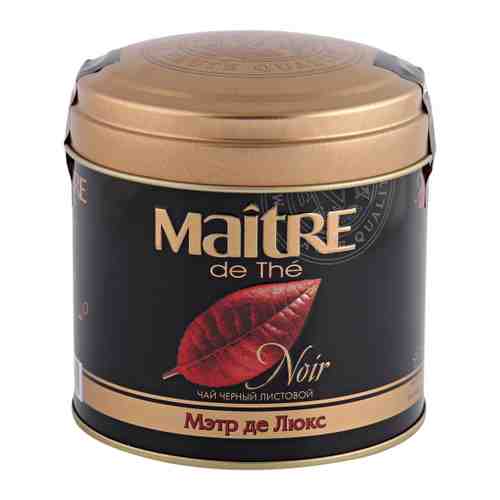 Чай Maitre de The Мэтр Де Люкс черный листовой 100 г арт. 3189529