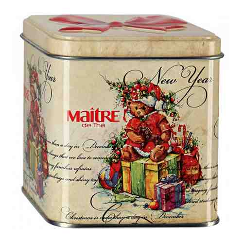 Чай Maitre de The Новогодний мишка черный байховый цейлонский крупнолистовой 100 г арт. 3357756