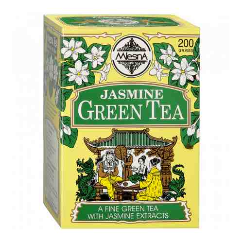 Чай Mlesna Jasmine Green Tea зеленый крупнолистовой с ароматом жасмина 200 г арт. 3366573