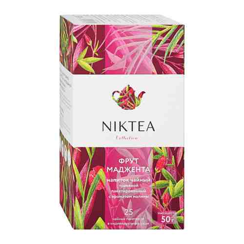 Чай Niktea Фрут Маджента фруктовый с ароматом малины 25 пакетиков по 2 г арт. 3382013