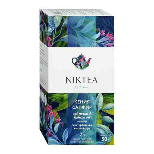 Чай Niktea Кения Сапфир черный мелкий 25 пакетиков по 2 г арт. 3382009