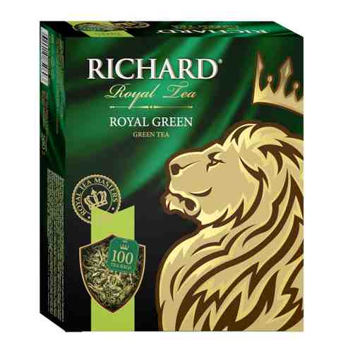 Чай Richard Royal Green зеленый крупнолистовой 100 пакетиков по 2 г арт. 3375279